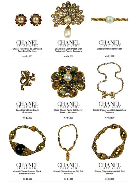 vintage Coco Chanel costume jewelry